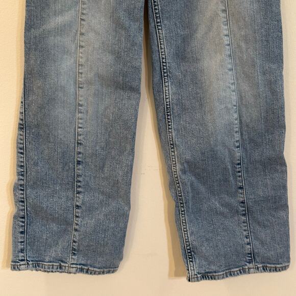 Abercrombie Kids High Rise Wide Leg Jeans sz 9/10 - Picture 5 of 9